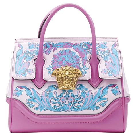 versace pink palazzo bag|VERSACE Pink Patent Leather Palazzo Medusa Camera Bag.